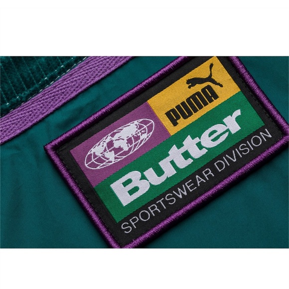 PUMA X BUTTER GOODS CORDUROY TRACK JACKET MENS SIZE 2XL XXL FULL ZIP GREEN WHITE - Picture 5 of 5